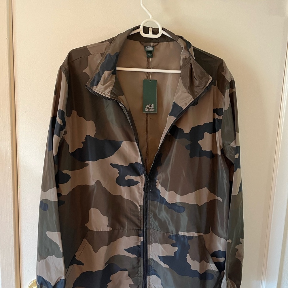 Wild Fable Men's Camouflage Windbreaker Jacket